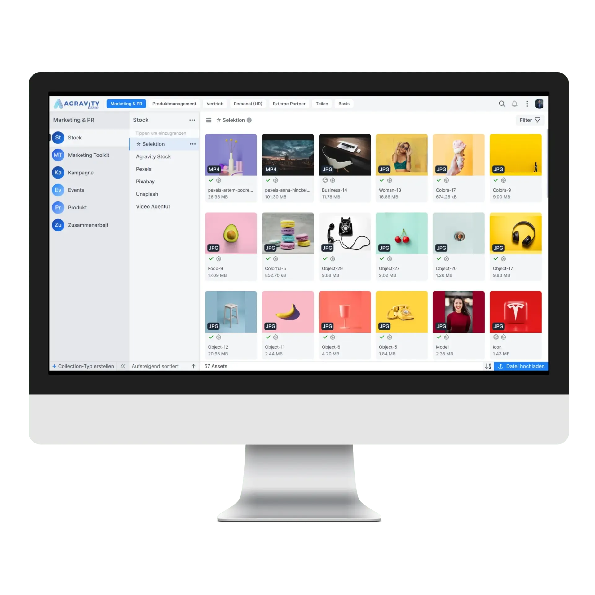 Produktdemo von Agravity GlobalDAM